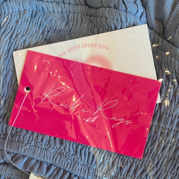 NWT Rock n Rags Dusty Blue Mini Skirt Size XXS - Picture 2 of 8